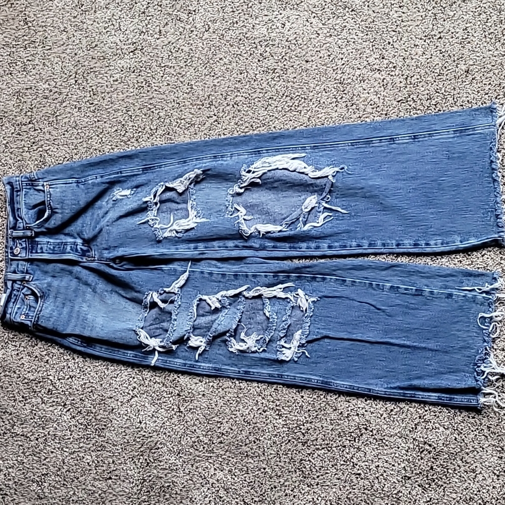 PacSun Women Distressed Baggy Jean
